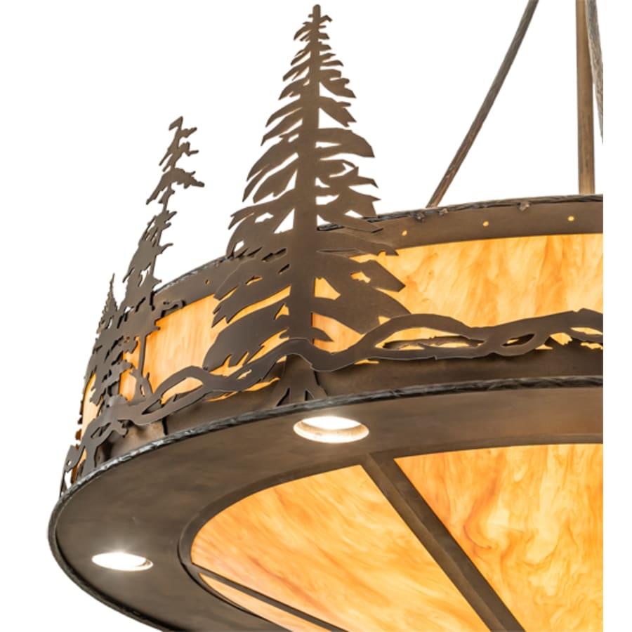 Meyda Tiffany 6 Light 41" Wide Abstract Pendant