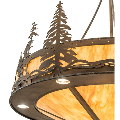 Meyda Tiffany 6 Light 41" Wide Abstract Pendant