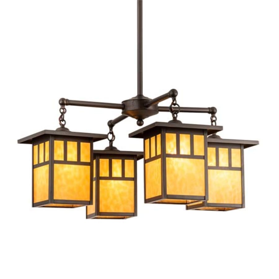Meyda Tiffany Hyde Park 4 Light 31" Wide Chandelier