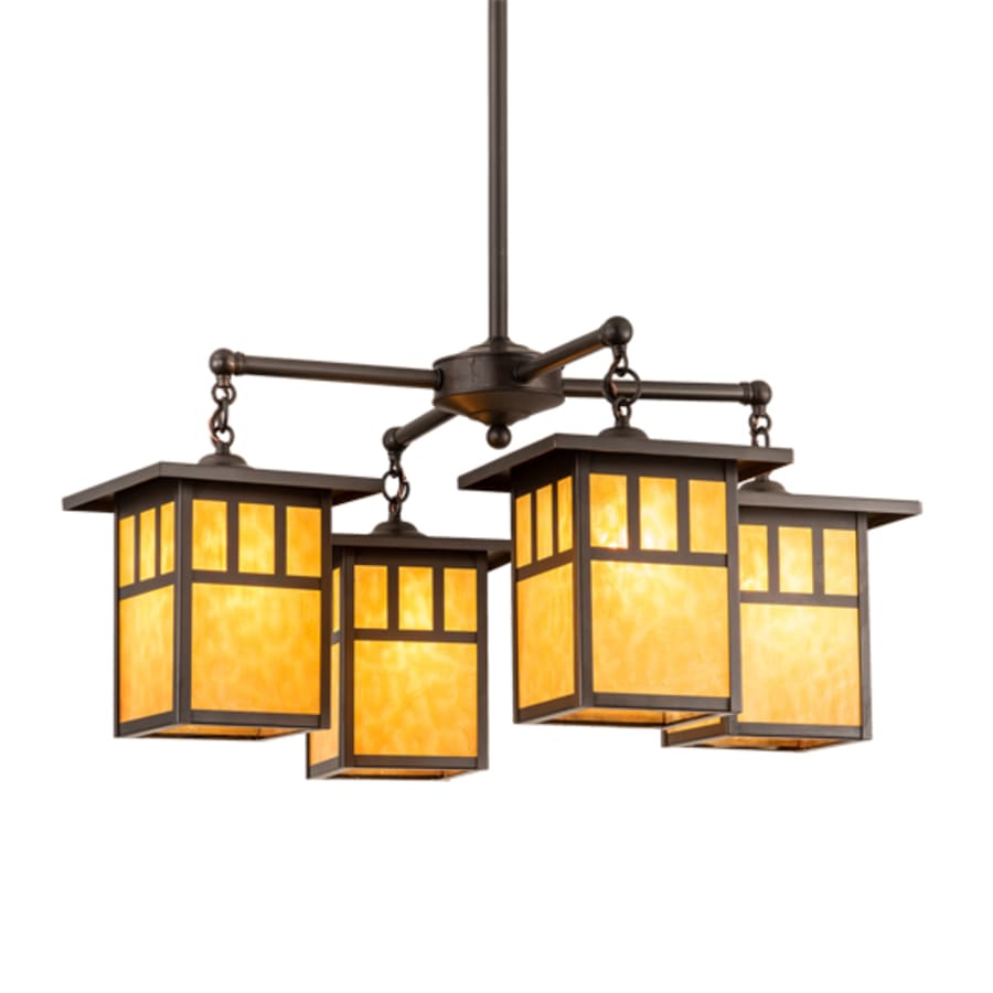 Meyda Tiffany Hyde Park 4 Light 31" Wide Chandelier