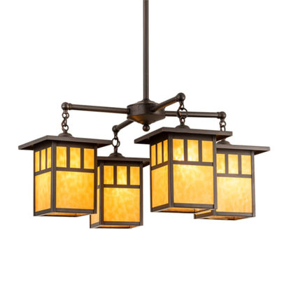 Meyda Tiffany Hyde Park 4 Light 31" Wide Chandelier
