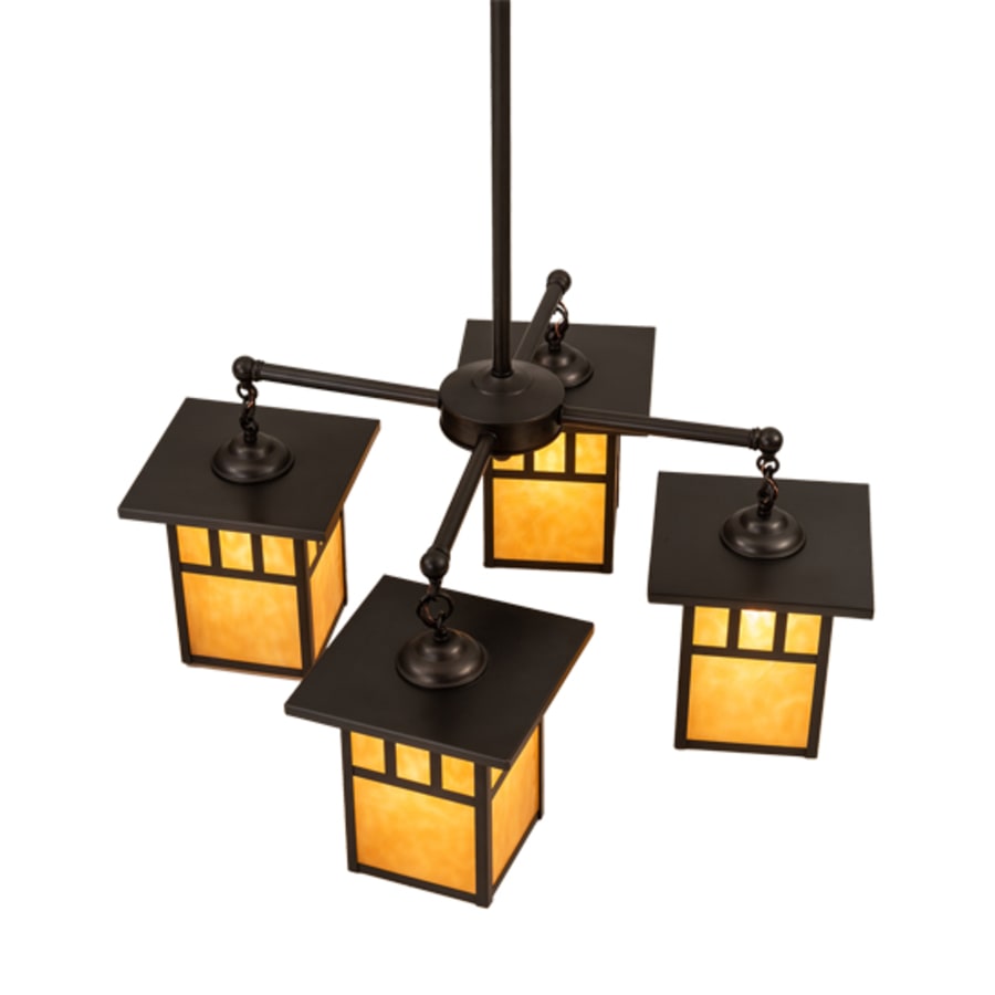 Meyda Tiffany Hyde Park 4 Light 31" Wide Chandelier