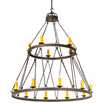 Meyda Tiffany Lakeshore 15 Light 62" Wide Taper Candle Style Chandelier