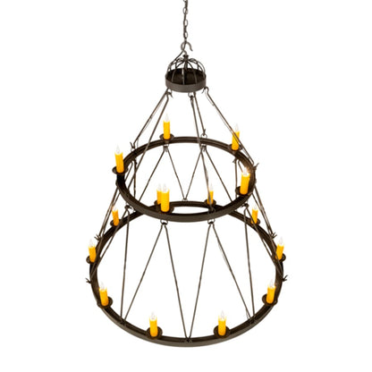 Meyda Tiffany Lakeshore 15 Light 62" Wide Taper Candle Style Chandelier