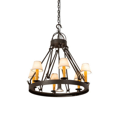 Meyda Tiffany Lakeshore 6 Light 30" Wide Ring Chandelier