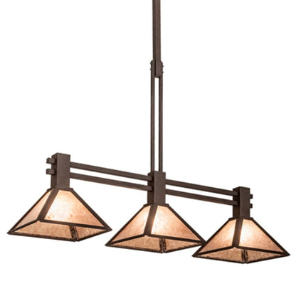 Meyda Tiffany 3 Light 45" Wide Linear Pendant