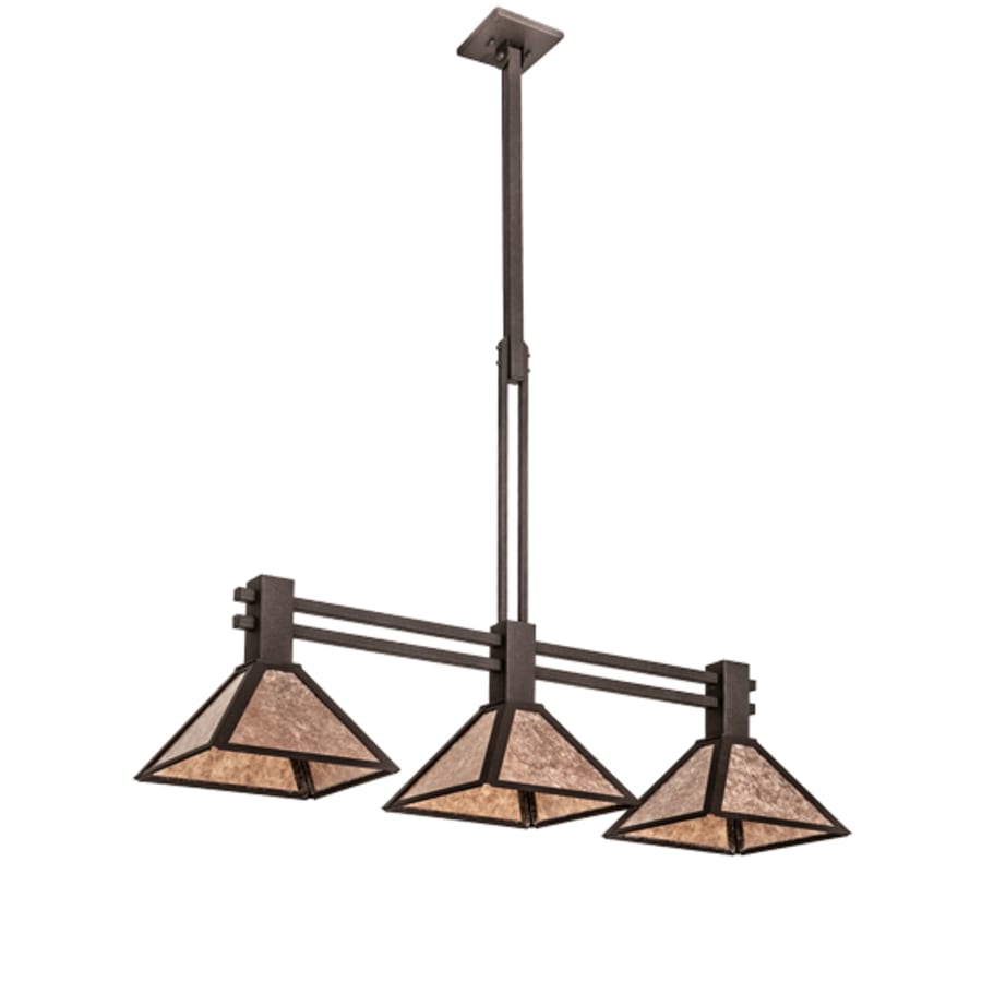 Meyda Tiffany 3 Light 45" Wide Linear Pendant
