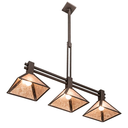 Meyda Tiffany 3 Light 45" Wide Linear Pendant