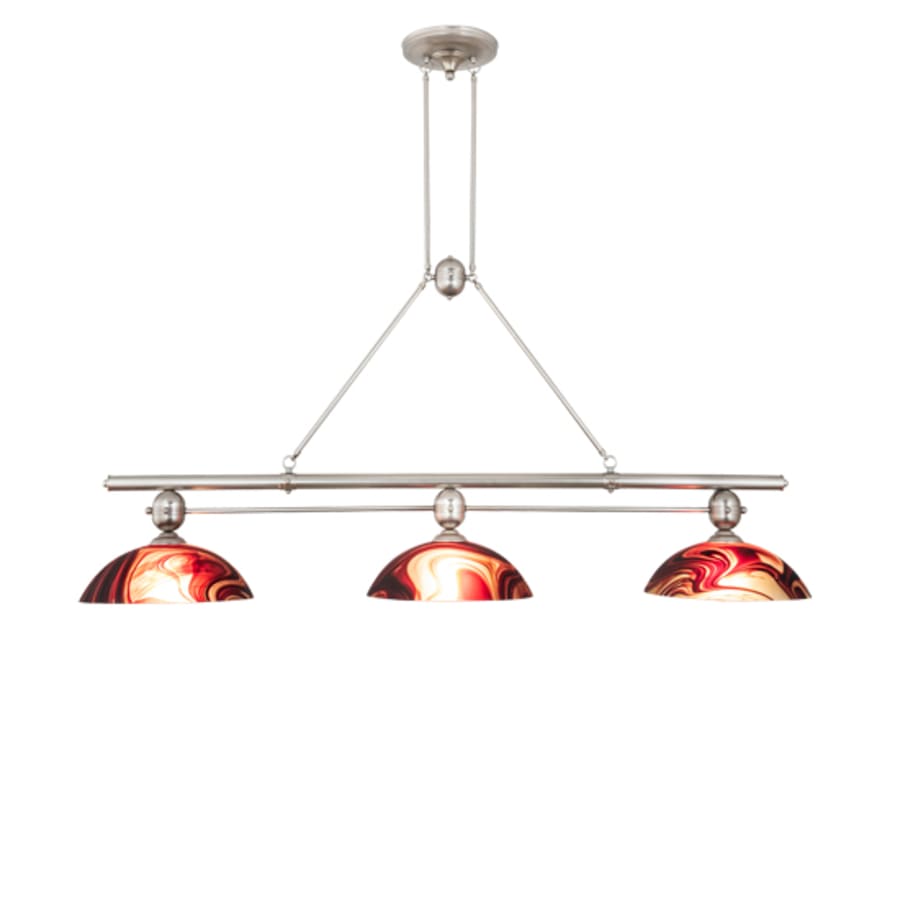 Meyda Tiffany 3 Light 70" Wide Linear Pendant