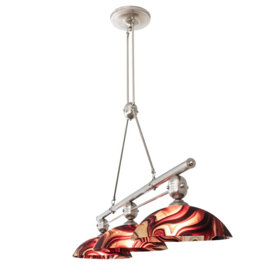 Meyda Tiffany 3 Light 70" Wide Linear Pendant