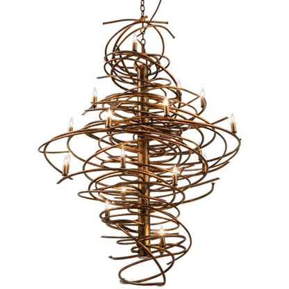 Meyda Tiffany Cyclone 20 Light 40" Wide Taper Candle Style Chandelier