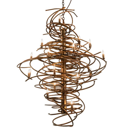 Meyda Tiffany Cyclone 20 Light 40" Wide Taper Candle Style Chandelier