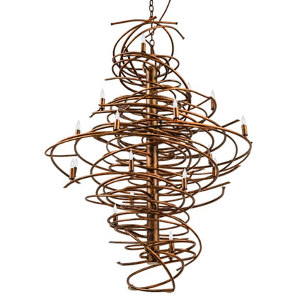 Meyda Tiffany Cyclone 20 Light 40" Wide Taper Candle Style Chandelier