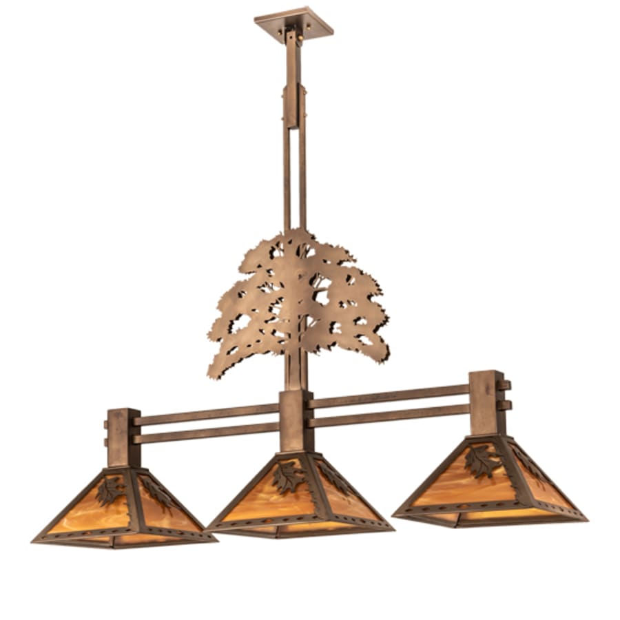 Meyda Tiffany 3 Light 45" Wide Linear Pendant