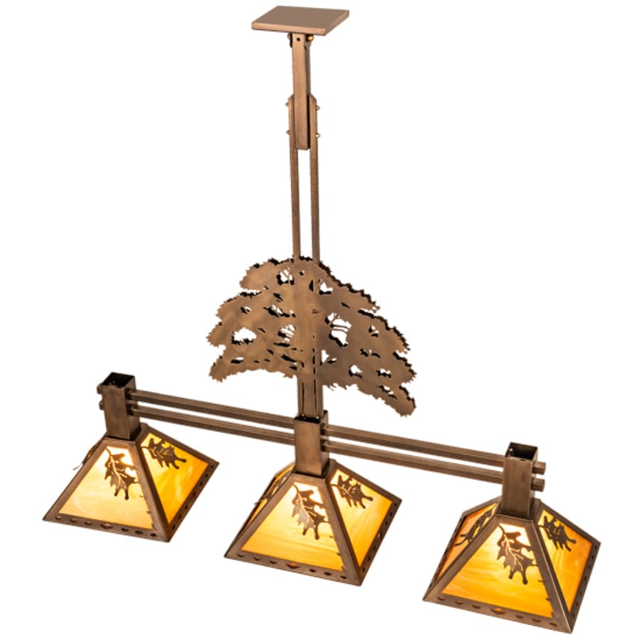 Meyda Tiffany 3 Light 45" Wide Linear Pendant