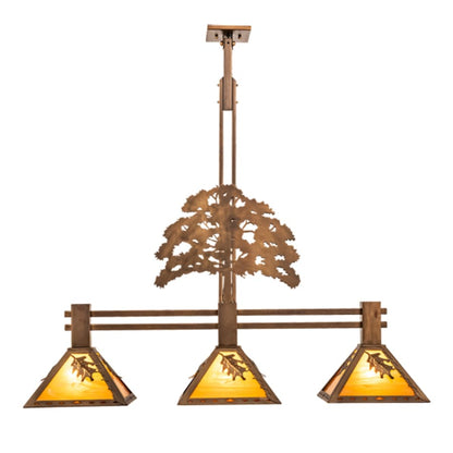 Meyda Tiffany 3 Light 45" Wide Linear Pendant
