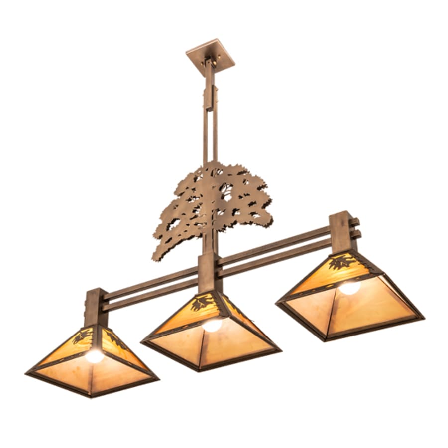 Meyda Tiffany 3 Light 45" Wide Linear Pendant
