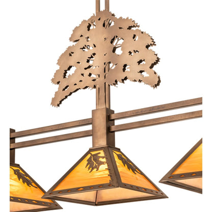 Meyda Tiffany 3 Light 45" Wide Linear Pendant