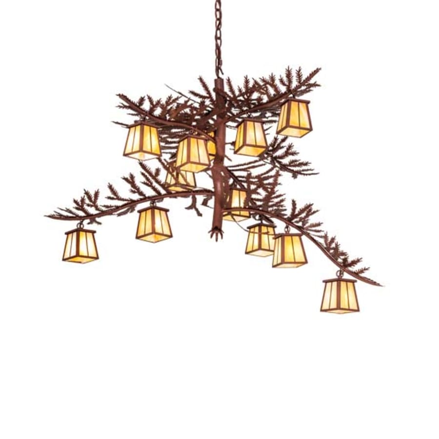 Meyda Tiffany Pine Branch 12 Light 48" Wide Chandelier