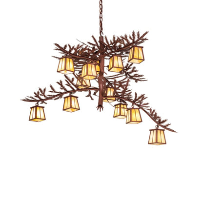 Meyda Tiffany Pine Branch 12 Light 48" Wide Chandelier