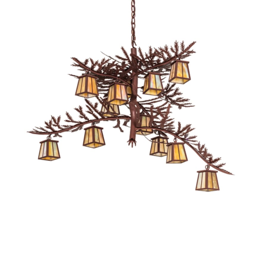 Meyda Tiffany Pine Branch 12 Light 48" Wide Chandelier