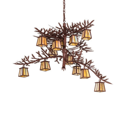 Meyda Tiffany Pine Branch 12 Light 48" Wide Chandelier