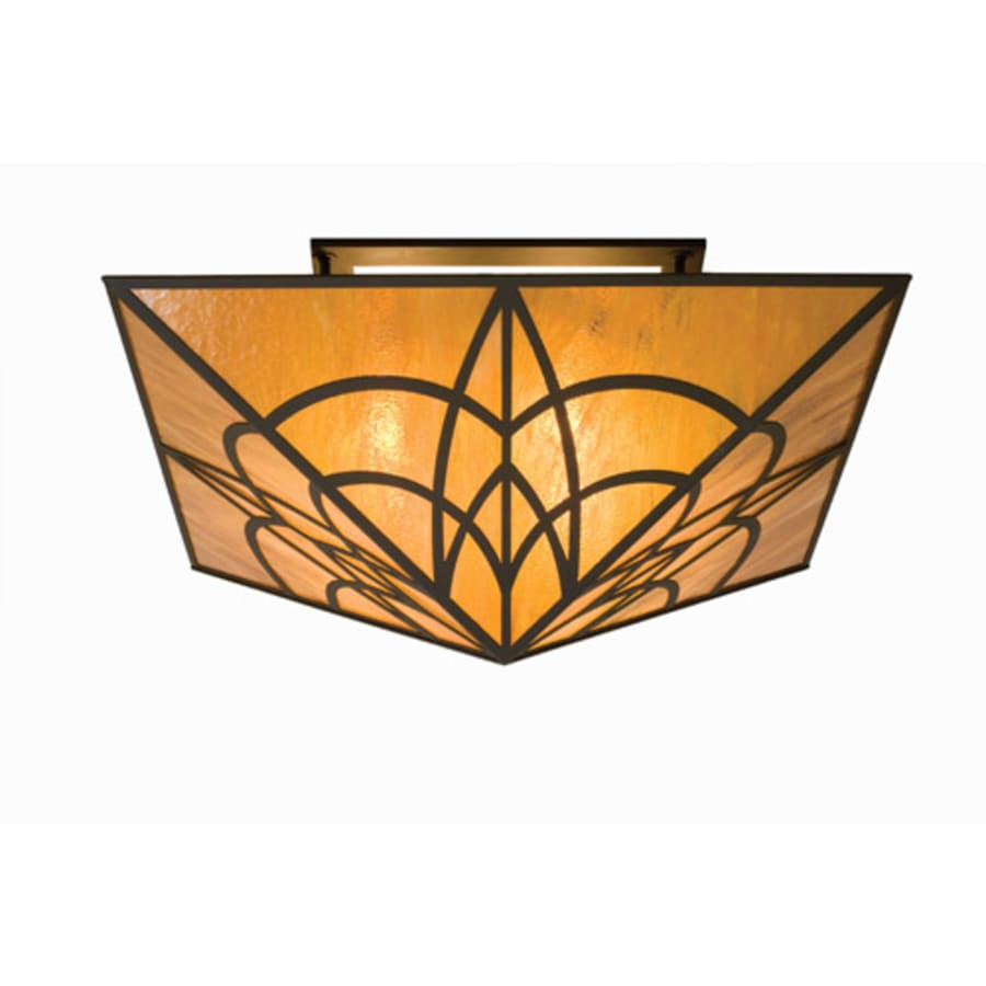 Meyda Tiffany Scottsdale Mission 4 Light 36" Wide Semi-Flush Ceiling Fixture