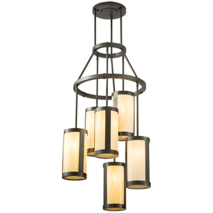 Meyda Tiffany Cartier 6 Light 24" Wide Ring Chandelier