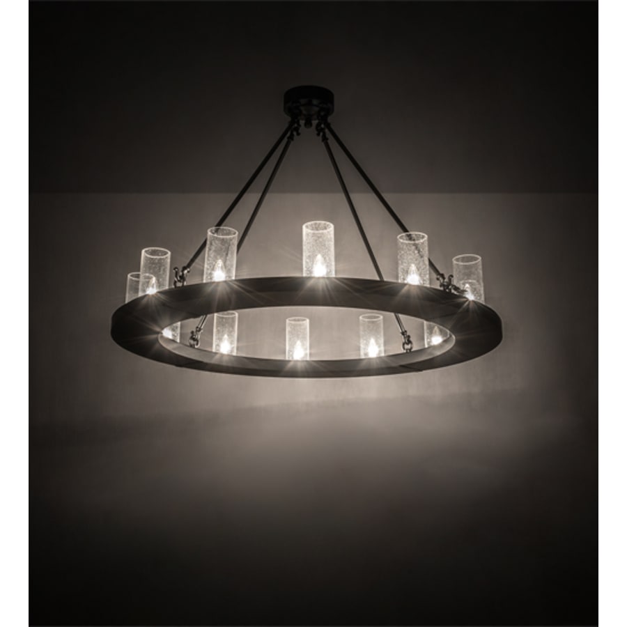 Meyda Tiffany Loxley 12 Light 42" Wide Semi-Flush Ceiling Fixture