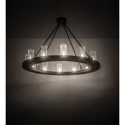 Meyda Tiffany Loxley 12 Light 42" Wide Semi-Flush Ceiling Fixture