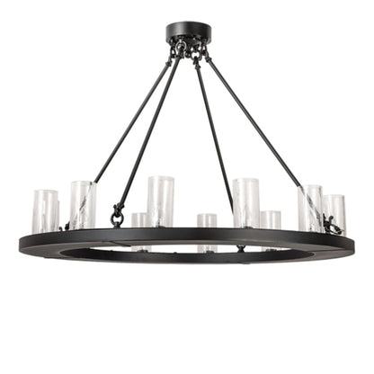 Meyda Tiffany Loxley 12 Light 42" Wide Semi-Flush Ceiling Fixture