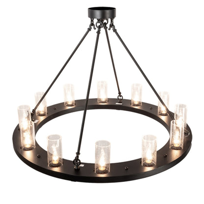 Meyda Tiffany Loxley 12 Light 42" Wide Semi-Flush Ceiling Fixture
