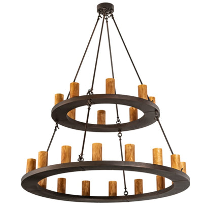 Meyda Tiffany Loxley 24 Light 54" Wide Ring Chandelier