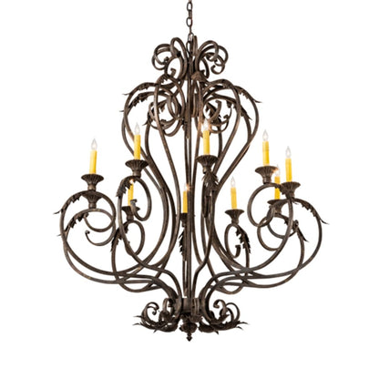 Meyda Tiffany Josephine 10 Light 42" Wide Taper Candle Style Chandelier