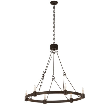 Meyda Tiffany Kenosha 6 Light 36" Wide Taper Candle Style Chandelier