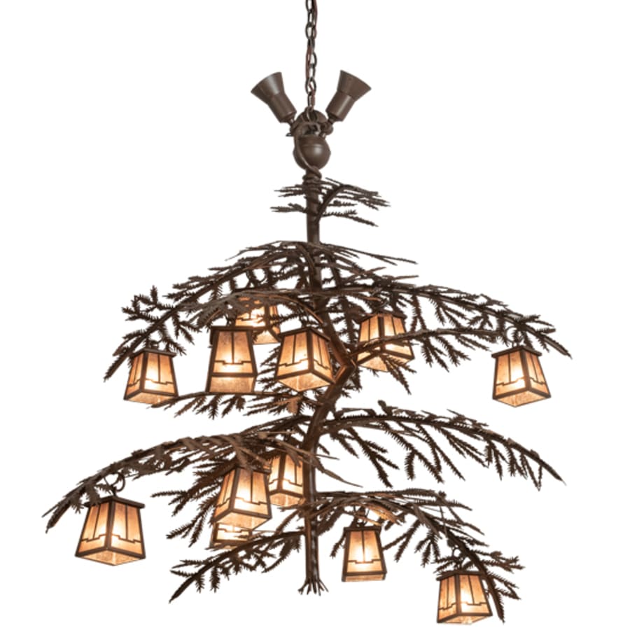 Meyda Tiffany Long Pine Branch 12 Light 32" Wide Chandelier