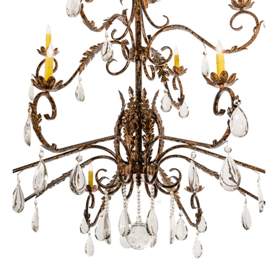 Meyda Tiffany Valentina 12 Light 56" Wide Crystal Candle Style Chandelier