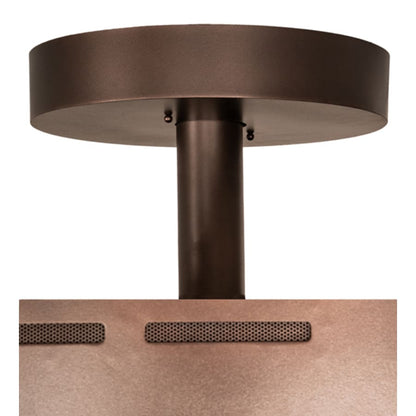 Meyda Tiffany Cilindro Bulle 70" Wide LED Semi-Flush Waterfall Ceiling Fixture