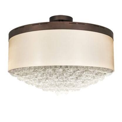 Meyda Tiffany Cilindro Bulle 70" Wide LED Semi-Flush Waterfall Ceiling Fixture