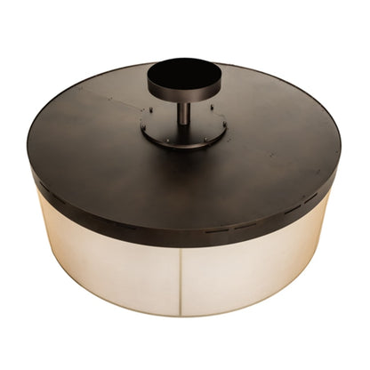 Meyda Tiffany Cilindro Bulle 70" Wide LED Semi-Flush Waterfall Ceiling Fixture