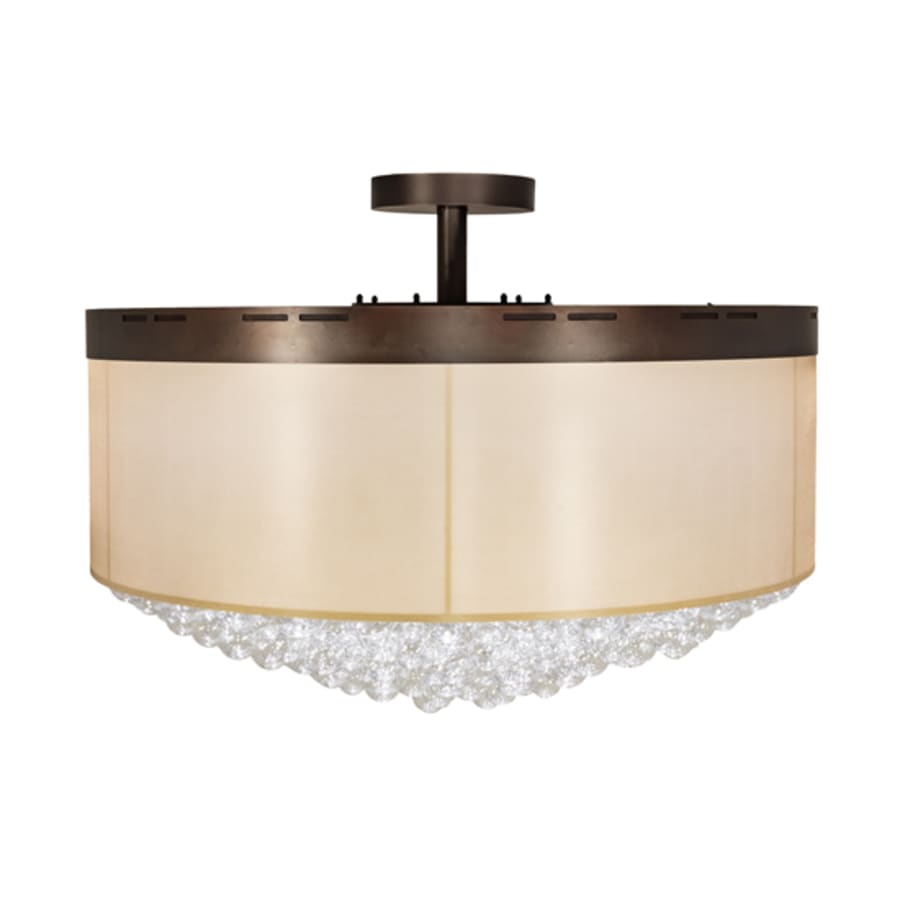 Meyda Tiffany Cilindro Bulle 70" Wide LED Semi-Flush Waterfall Ceiling Fixture