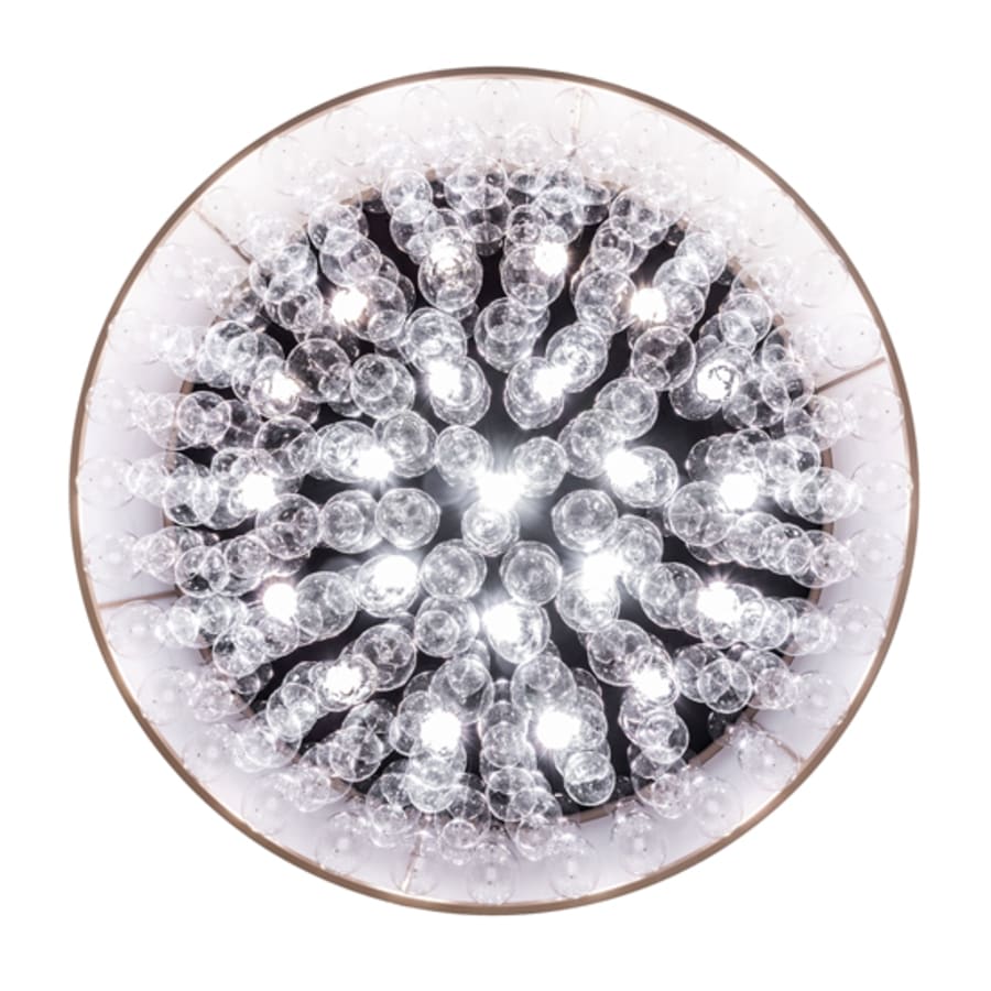 Meyda Tiffany Cilindro Bulle 70" Wide LED Semi-Flush Waterfall Ceiling Fixture
