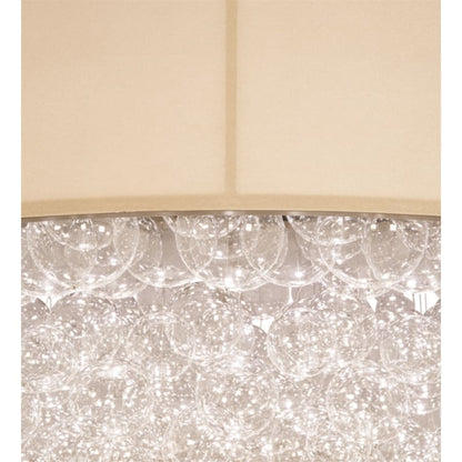 Meyda Tiffany Cilindro Bulle 70" Wide LED Semi-Flush Waterfall Ceiling Fixture