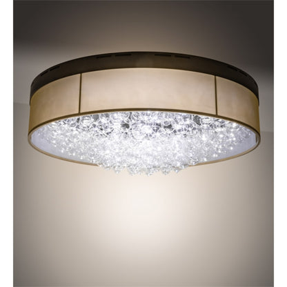 Meyda Tiffany Cilindro Bulle 70" Wide LED Flush Mount Waterfall Ceiling Fixture
