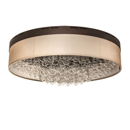 Meyda Tiffany Cilindro Bulle 70" Wide LED Flush Mount Waterfall Ceiling Fixture