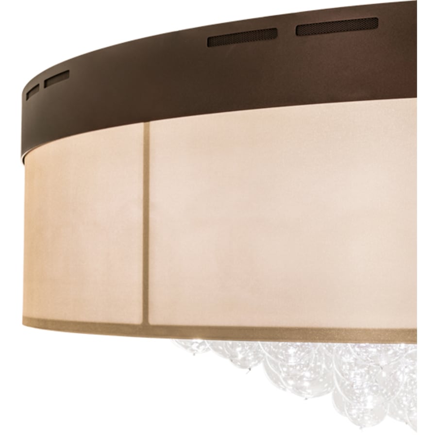 Meyda Tiffany Cilindro Bulle 70" Wide LED Flush Mount Waterfall Ceiling Fixture