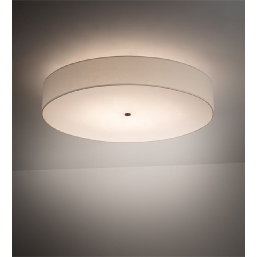 Meyda Tiffany Cilindro 6 Light 36" Wide Semi-Flush Drum Ceiling Fixture - Timeless Bronze Finish
