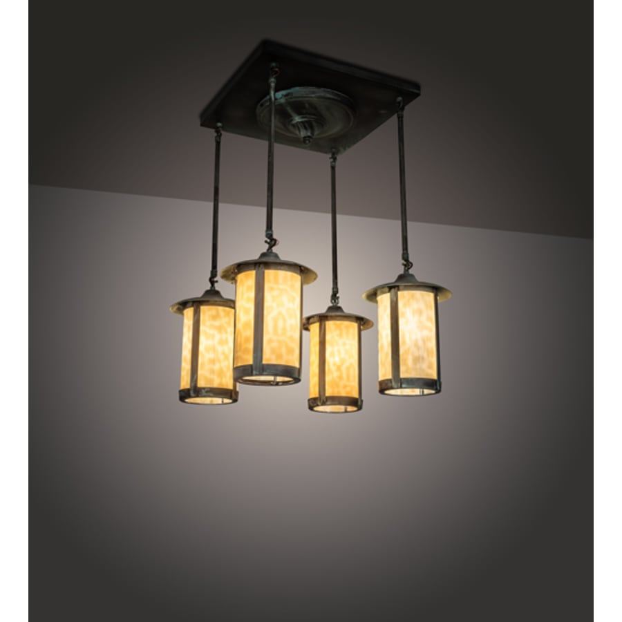 Meyda Tiffany Fulton Prime 4 Light 27" Wide Semi-Flush Ceiling Fixture