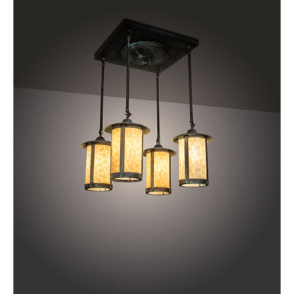 Meyda Tiffany Fulton Prime 4 Light 27" Wide Semi-Flush Ceiling Fixture