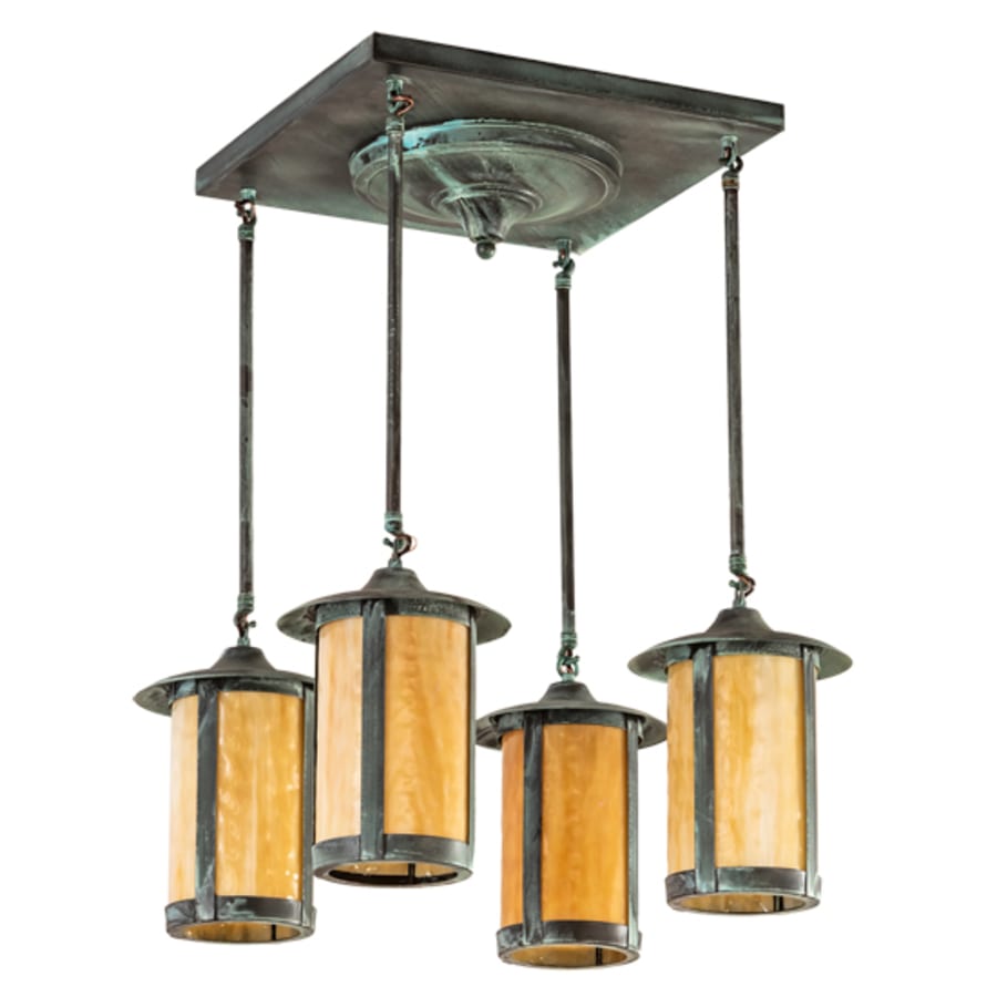 Meyda Tiffany Fulton Prime 4 Light 27" Wide Semi-Flush Ceiling Fixture